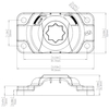 03-4046-11 Starport Heavy Duty W/Fasteners - Blk