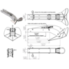 Maxset Bow Roller For 4-6Kg Anchor - S/S Satin Finish 465Mm
