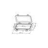 Porthole Opening Abs 200X400mm - White