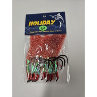 Recurve Pink Flasher Hooks - 8 Pack 