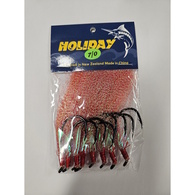 Recurve Pink Flasher Hooks - 8 Pack 
