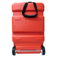 Portable Outboard Fuel Tank W/Guage+Wheels 45L