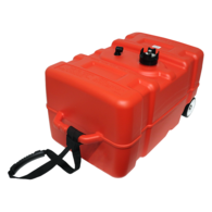 Portable Outboard Fuel Tank w/Guage+Wheels 45L
