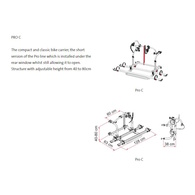 Deluxe Pro-C Folding Bike Rack/Carrier For Rv - Up To 4 Bikes