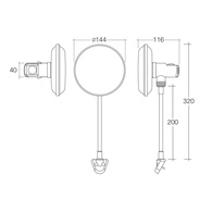 12V 2-Speed Oscillating Marine/Rv/Truck Fan - W/Mount