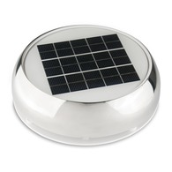 Solar Vent w/24hr Day/Night Battery 4" Stainless Steel