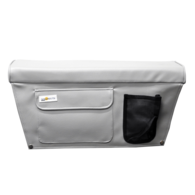 Seat Cushion (Squab) with Storage Pocket 30 x 60cm - Beige Grey