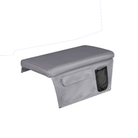 Seat Cushion (Squab) with Storage Pocket 40 x 60cm - Beige Grey