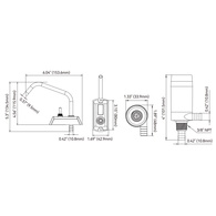 12V 400 Lph Mini Freshwater Galley Pump & Tap Set