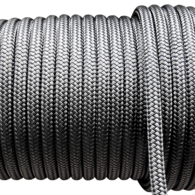 10mm Classic Solid Yacht Racing Braid per metre - Black 