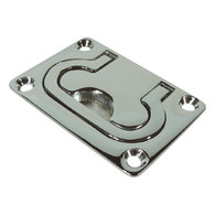 Chromed Brass Lift Ring Handle 76mm X 53mm