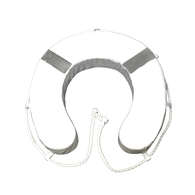 Horseshoe Lifebuoy with SOLAS Reflectors - White