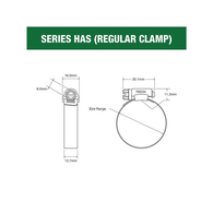 140-165Mm Ss Hose Clamp