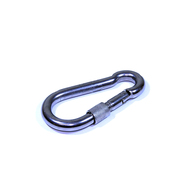 Snap Hook SS Screw Gate Carabiner No/Eye 10mm x 100mm - 1090kgs