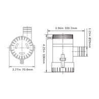 Bilge Pump 1100Gph 24V (28Mm Hose)