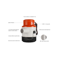 3500Gph 12V Bilge Pump 