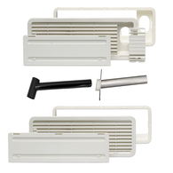 1620/4 Gas Fridge Upper & Lower Vents with Flue Kit- (For 90-121 Litre)