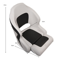 Ocean 52 Elite Flip Up Seat White/Charcoal