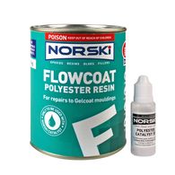 FlowCoat Waxed Finishing Gelcoat White - 1kg