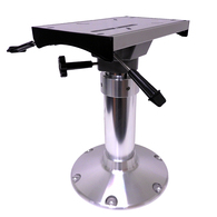 12"Base XHD Gas Adjustable Seat Pedestal w/Swivel + Slider 430-610mm 