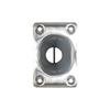 Ss Flush Mt. Angled Rod Holder - Slim
