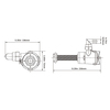 Straight Live Bait Pump - 12V / 800 Gph