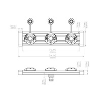 Tracport Dash 350 (3 Ports On Bar)