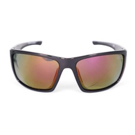 Polarised Sunglasses - Shiny Grey/Black Frame - Yellow Red Lens