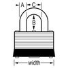 44Mm Adjustable Padlock