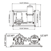 Water Pressure Pump W/Tank 12V/19Lpm/60Psi
