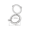 Porthole Opening Round Abs W/26Cm Window - White