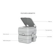 Chemical Portable 20L Toilet