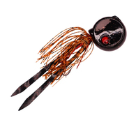 Coin Drop Sliding Lure - Black / Orange