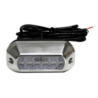 Light Underwater/Above White w/SS Trim 180lms 12v