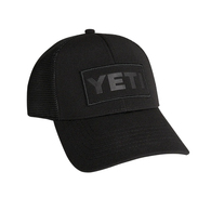 Black On Black Patch Trucker Cap
