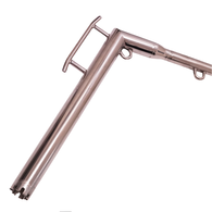 Heavy Duty Bent Butt Stainless Steel Dredge Teaser Boom Bar - 2 Piece