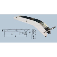 MaxSet Stainless Long Bow Roller For 4-6kg 465mm