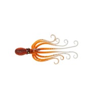3D Octopus Lure - UV Orange Glow