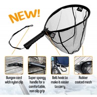 Short Handle Landing Net With Bungy Cord