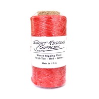 70lb waxed rigging Floss - Red