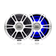 7.7" 280 Watt Coaxial Sports White Marine Speaker with LEDs