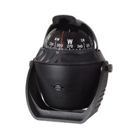 Bracket Mount Marine Compass- 65mm Card - Black 