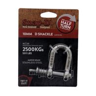 Stainless Steel Towing Dee Shackle Spring Loaded Pin