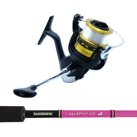 FX4000FC / Kidstix 5'5" 4-6KG Kids Spin Combo Spooled with Mono - Pink