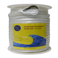 Anchor Rope Pack Double Braid Polyprop w/Spliced SS Thimble