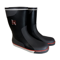Premium All Rubber Fishing or Yachting Seaboot - Black / Grey (half price!)