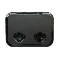 375MM X 370MM ABS 2 Latch Hatch - Black