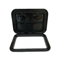 375Mm X 370Mm Abs 2 Latch Hatch - Black