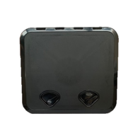 520MM X 460MM ABS 2 Latch Hatch - Black