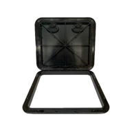 520Mm X 460Mm Abs 2 Latch Hatch - Black